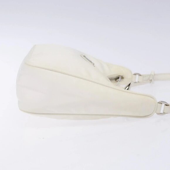 PRADA Re-Edition 2005 Hand Bag Nylon White Silver Auth yk19251 - Picture 6 of 16